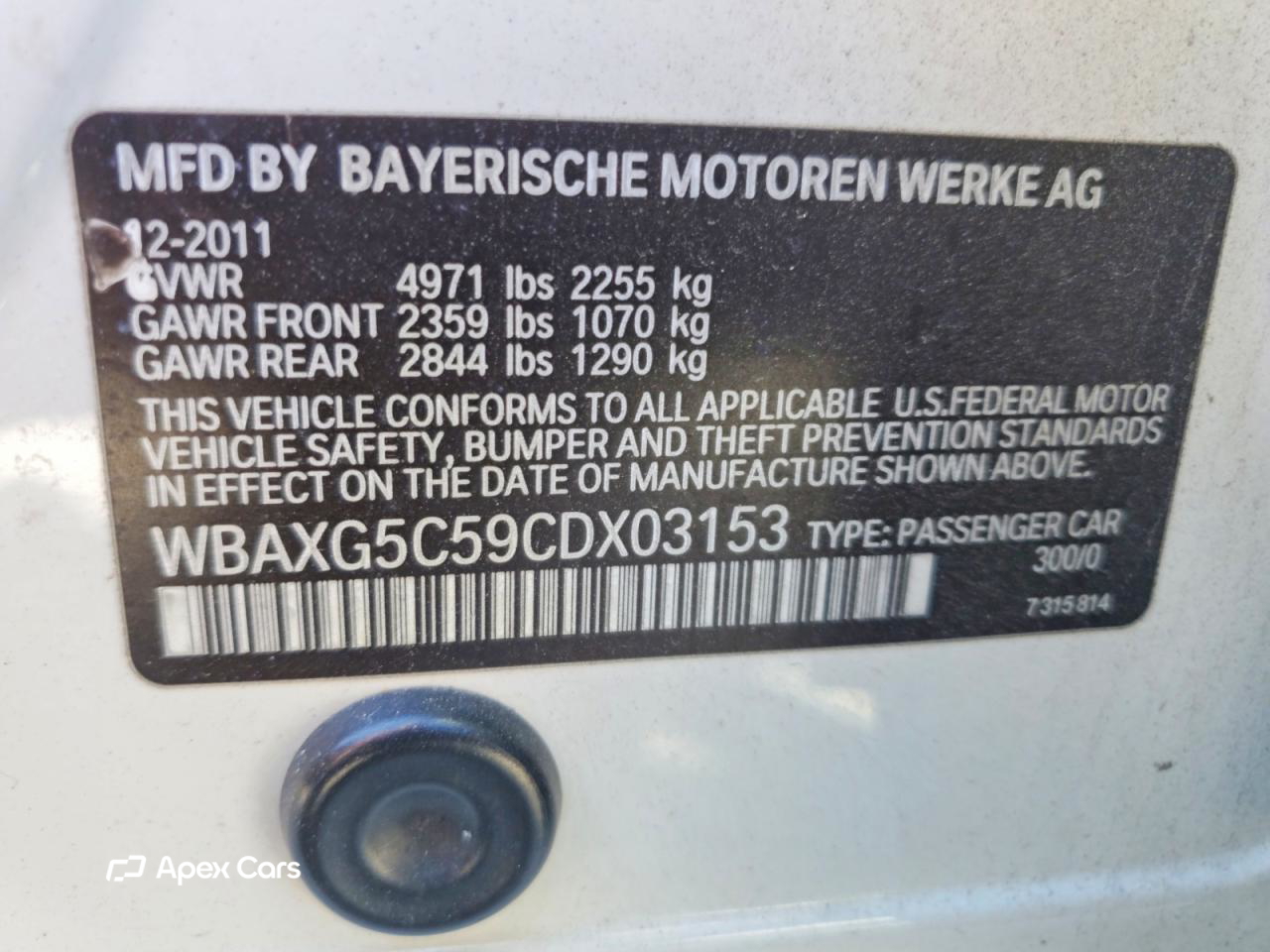BMW Series 5 2012