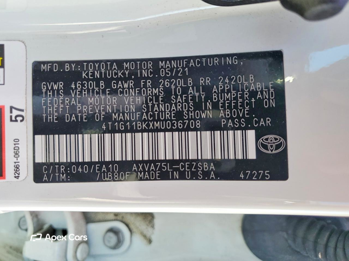 Toyota Camry 2021