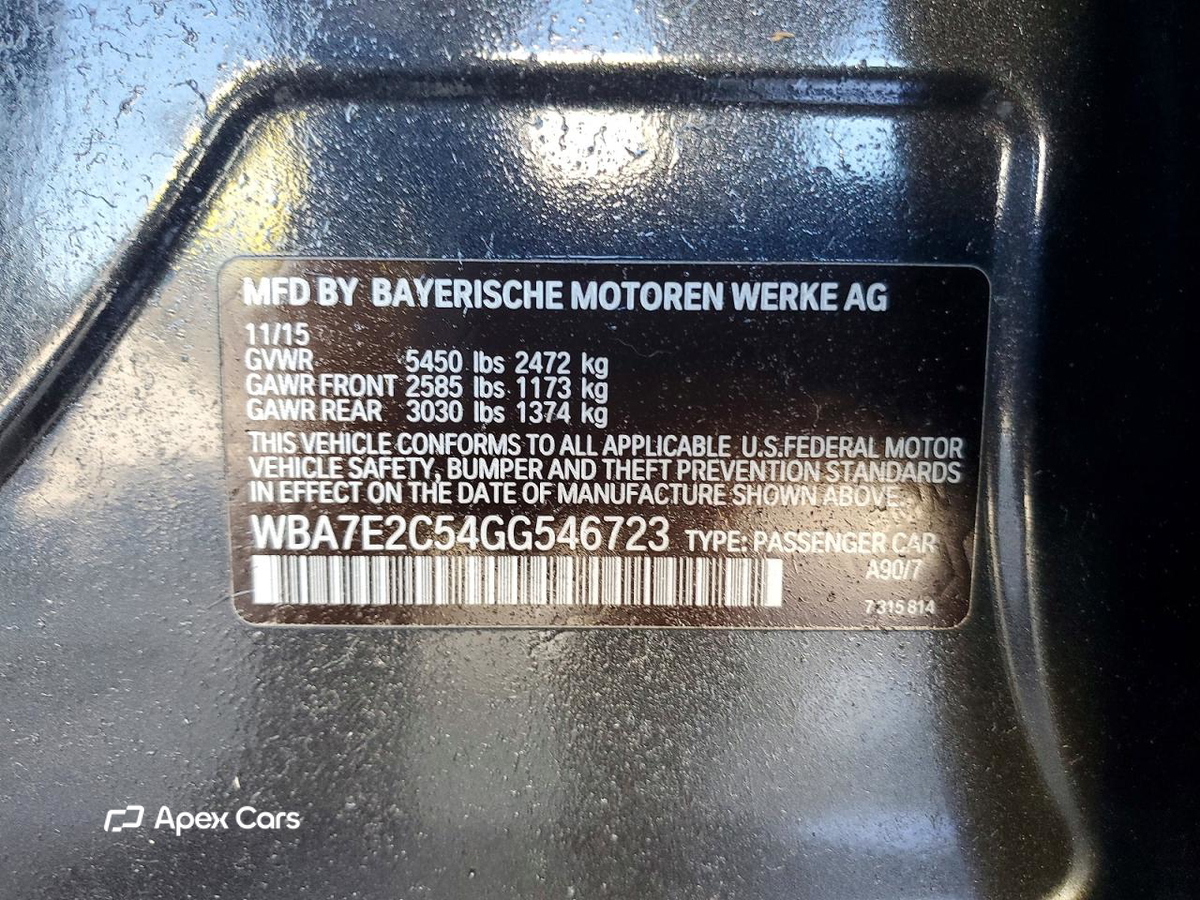 BMW Series 7 2016