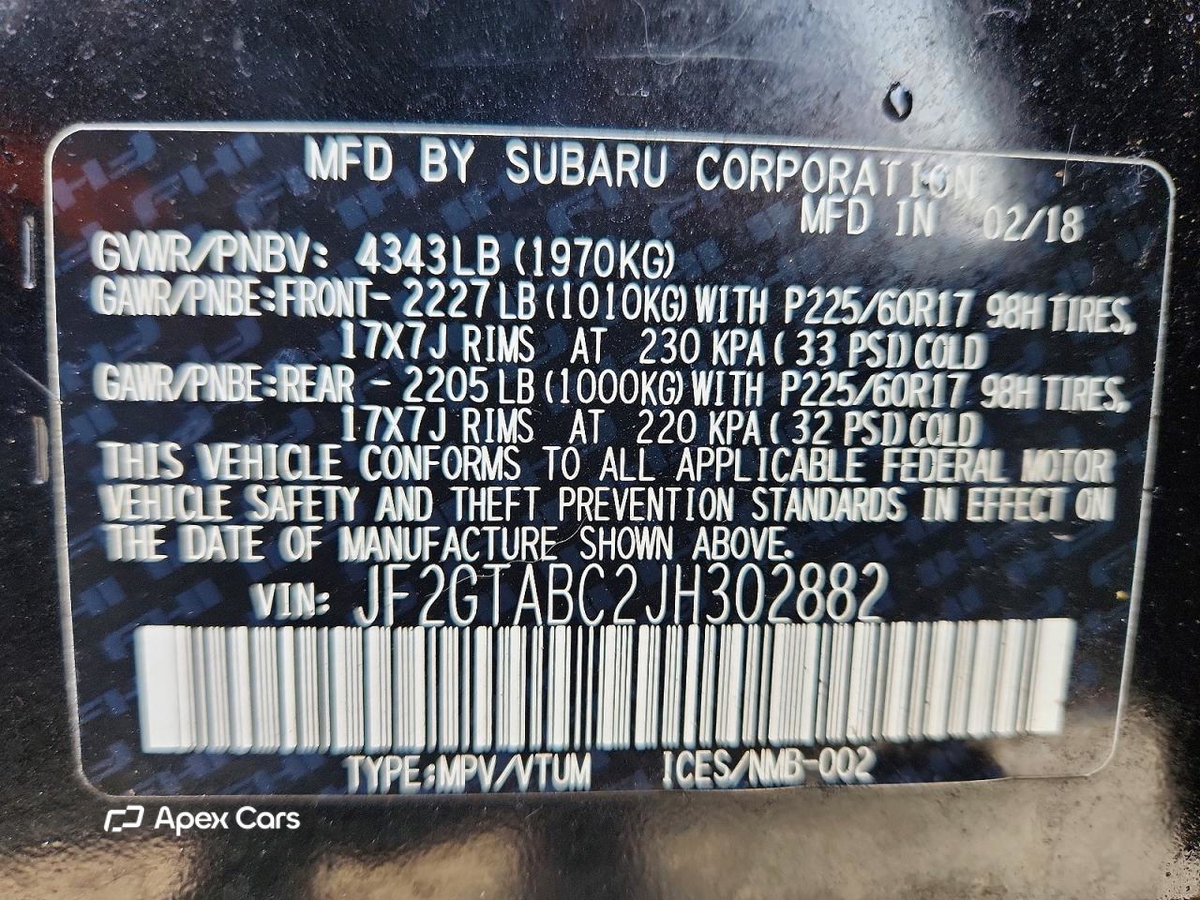 Subaru XV 2018