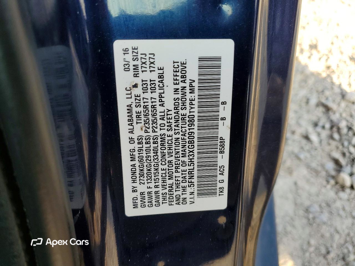 Honda Odyssey 2016