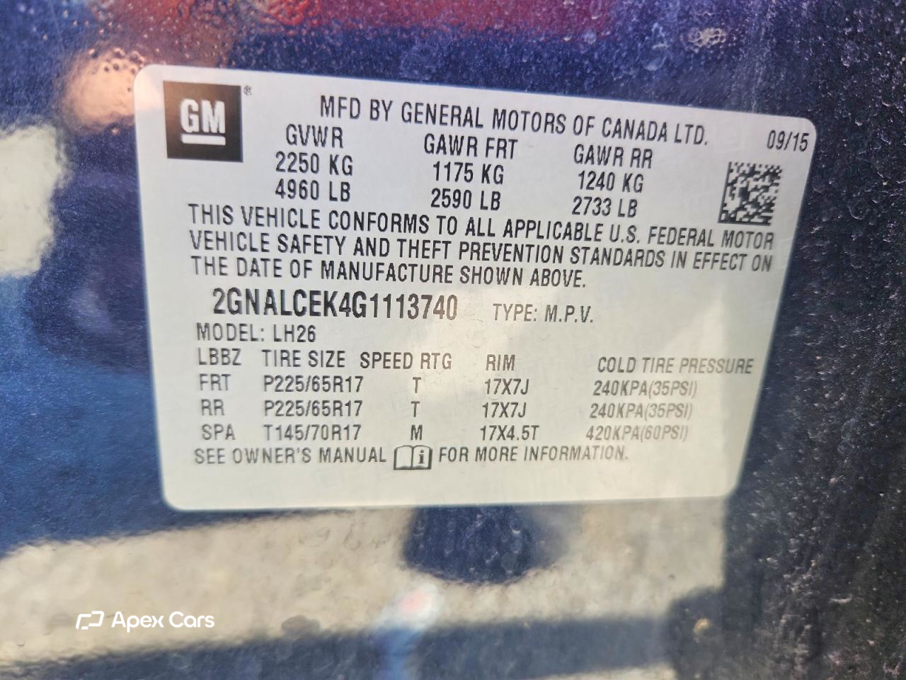 Chevrolet Equinox 2016
