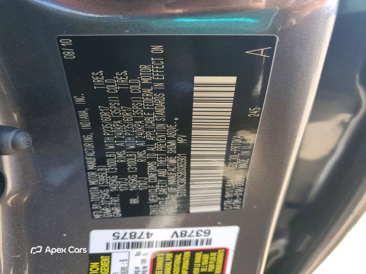 Toyota Sienna 2011