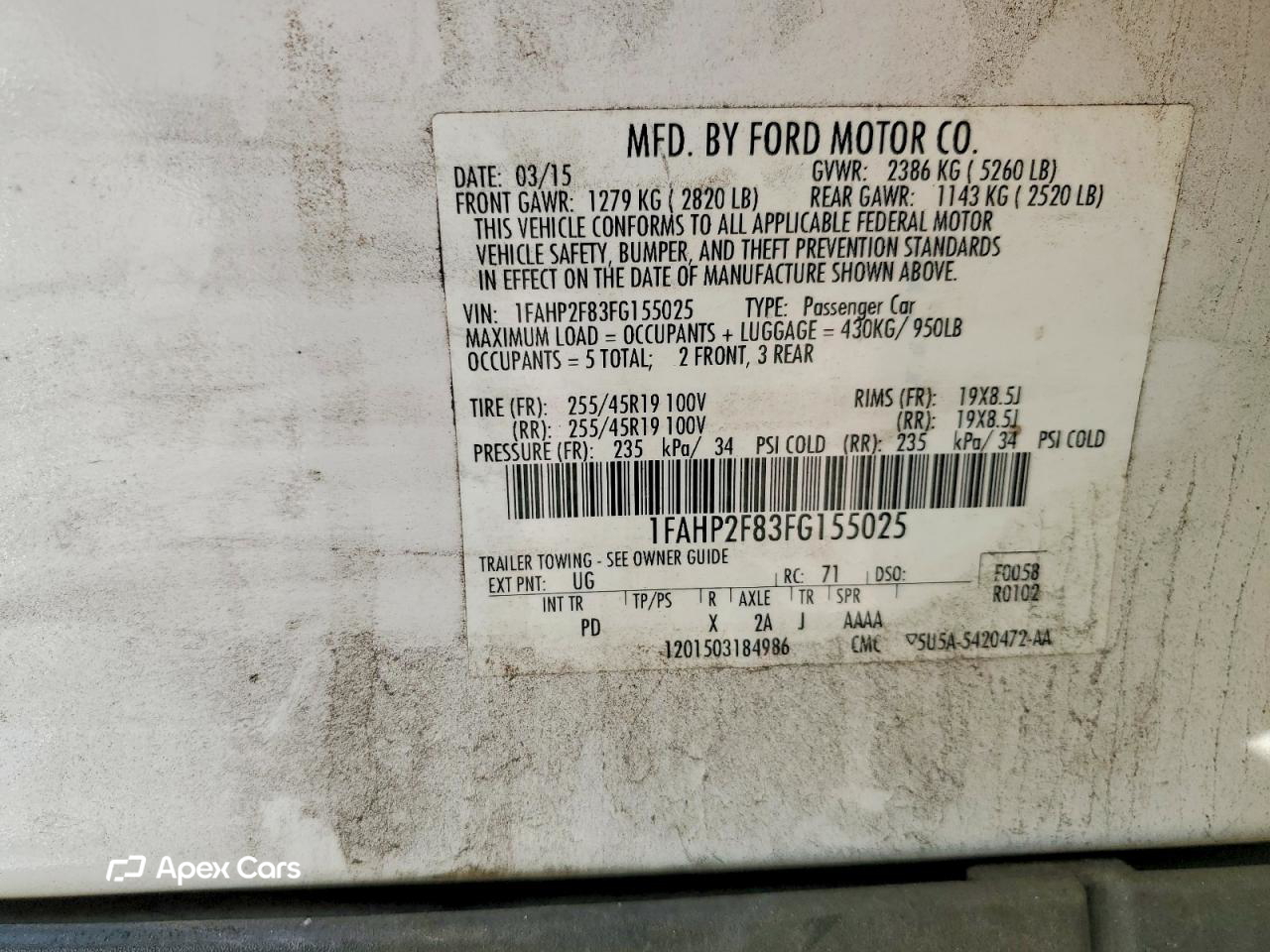 Ford Taurus 2015