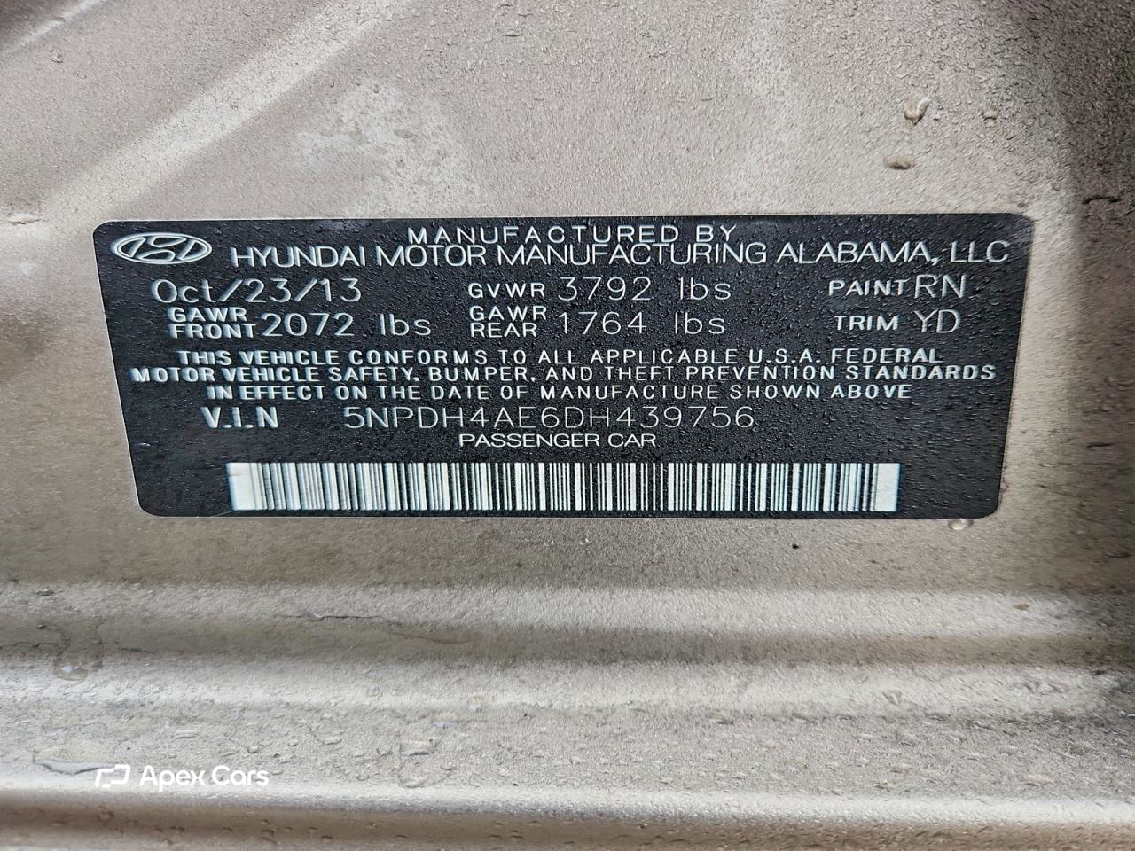 Hyundai Elantra 2013