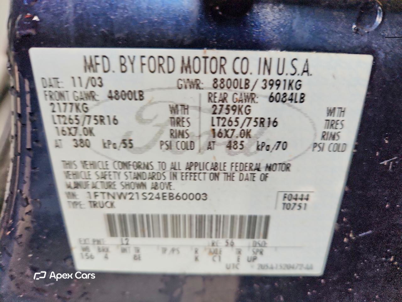 Ford F250 2004