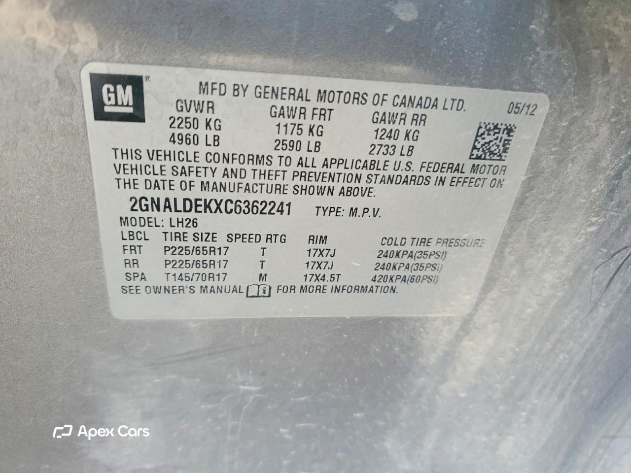 Chevrolet Equinox 2012