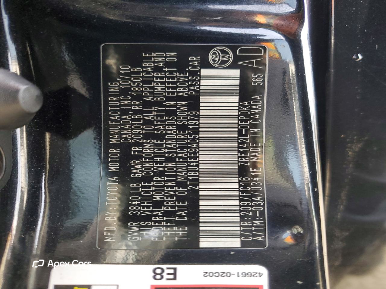 Toyota Corolla 2010