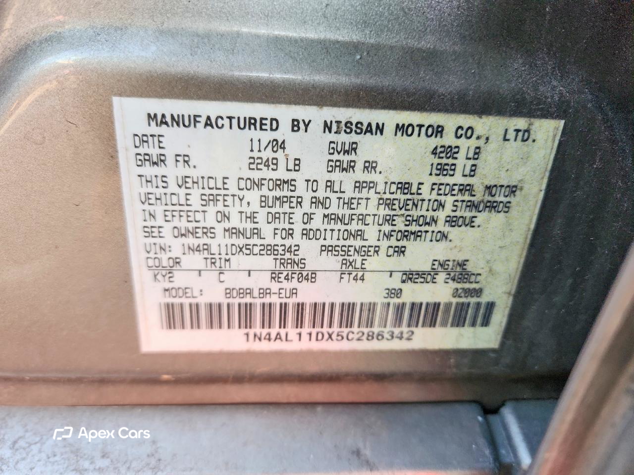 Nissan Altima 2005