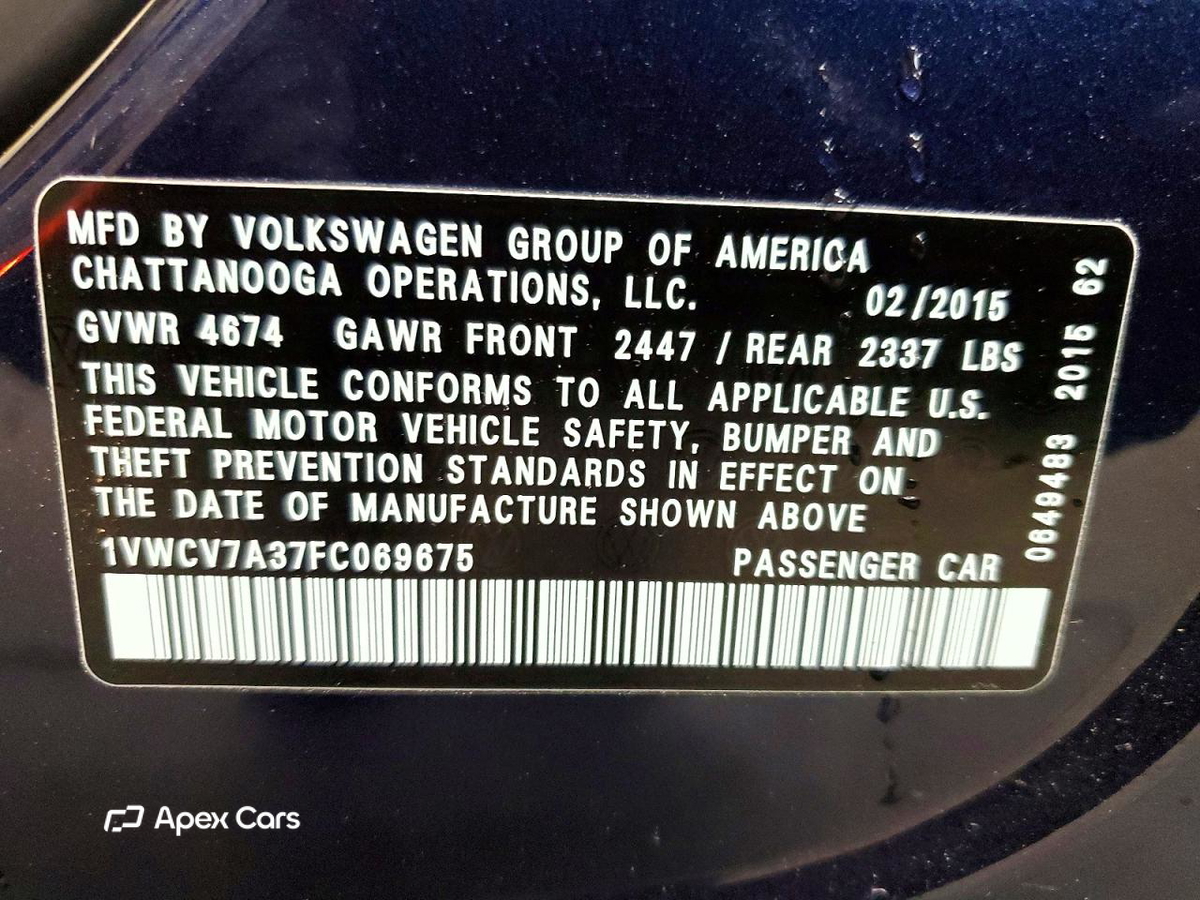 Volkswagen Passat 2015