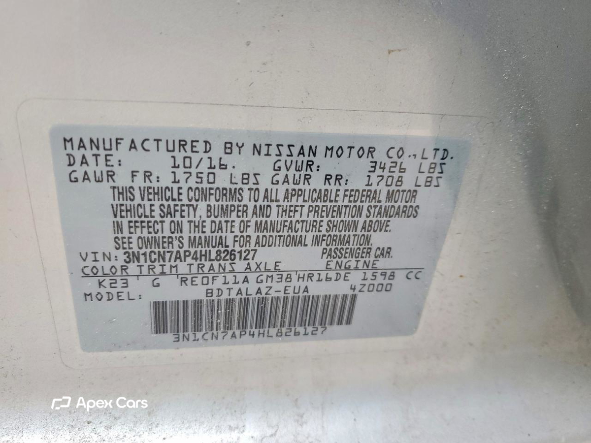 Nissan Versa 2017