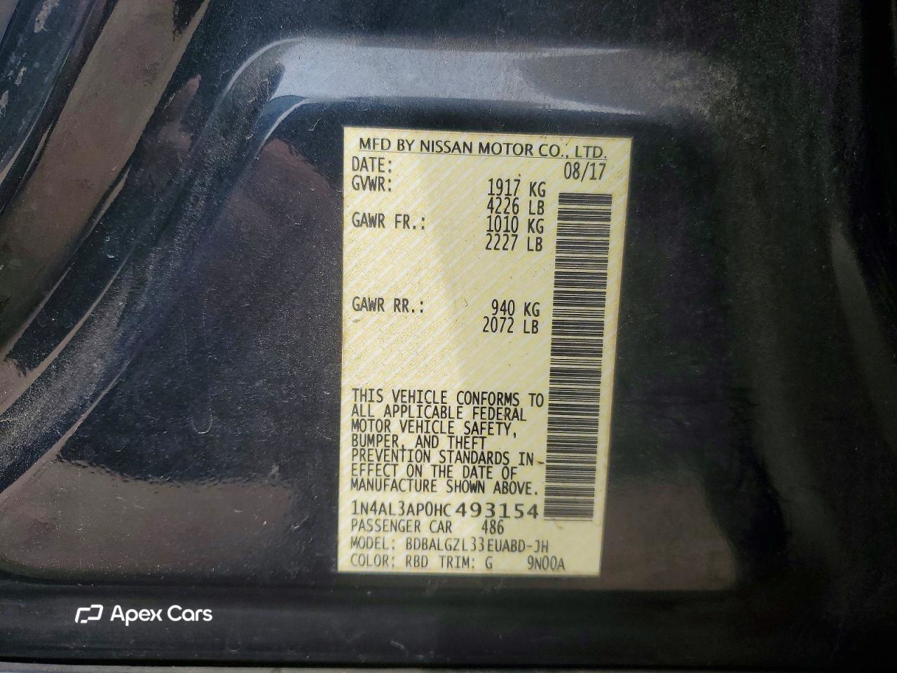 Nissan Altima 2017