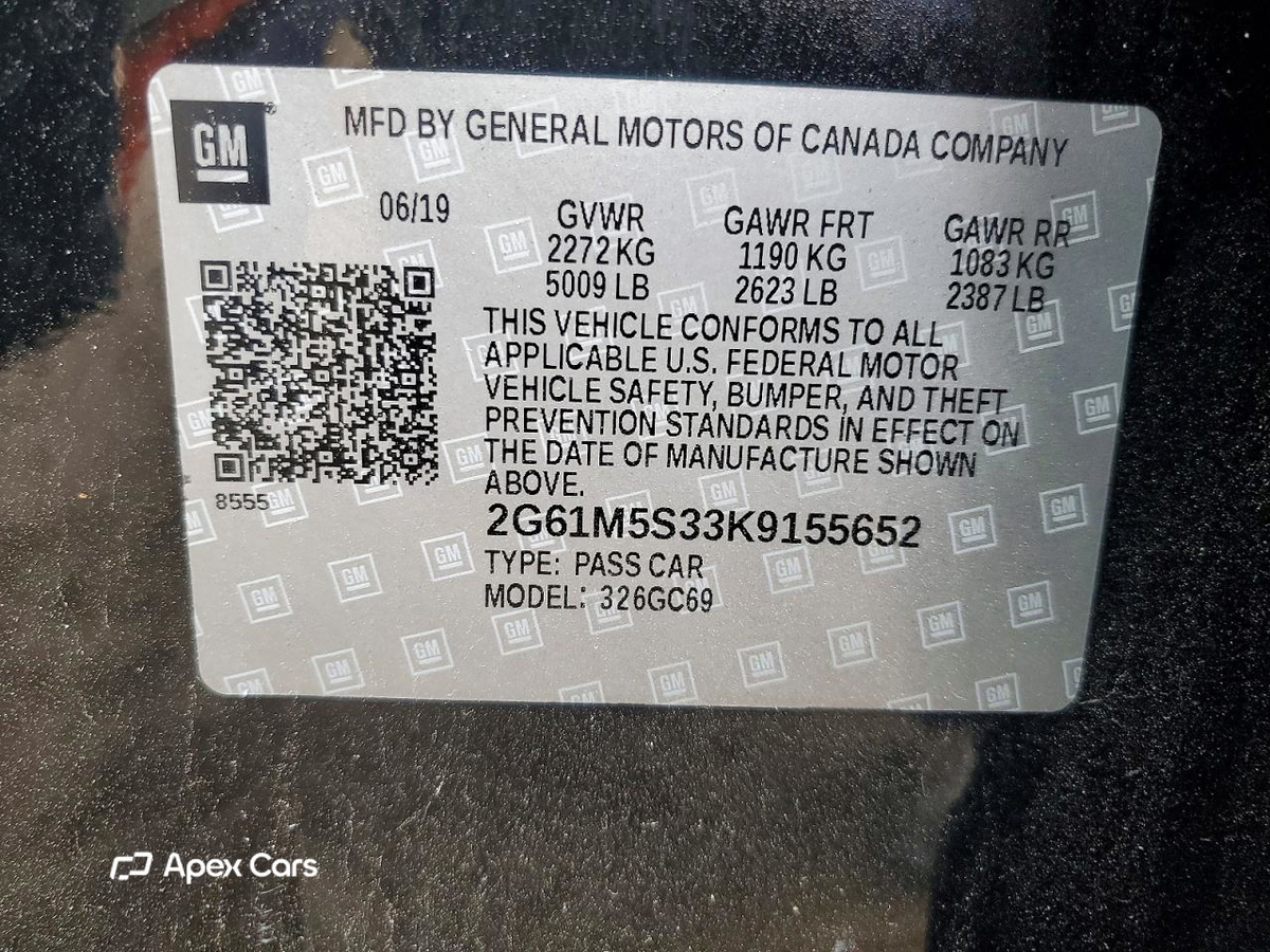 Cadillac XTS 2019