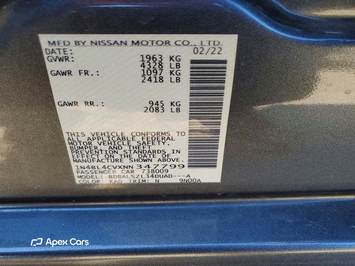 Nissan Altima 2022
