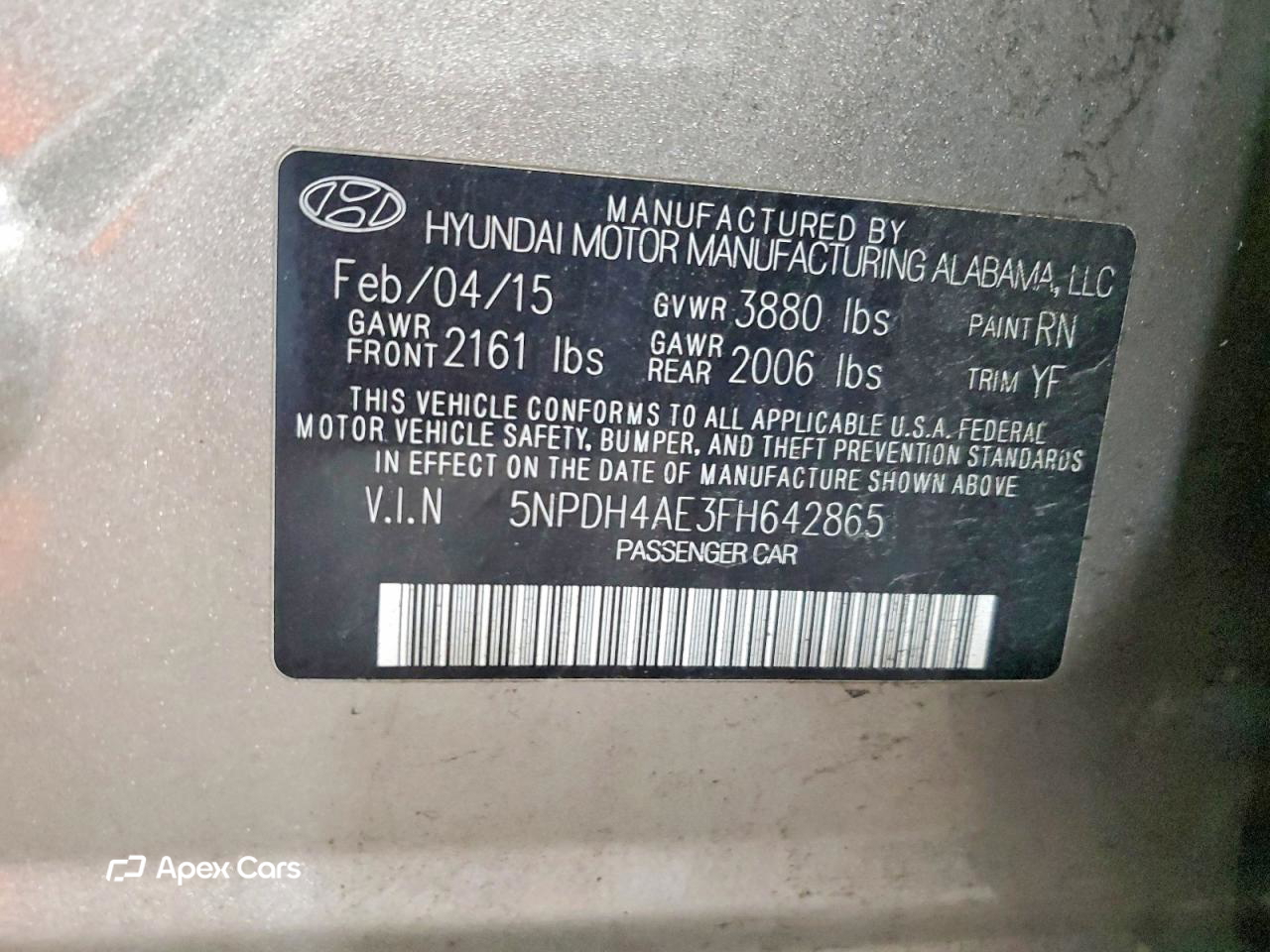 Hyundai Elantra 2015