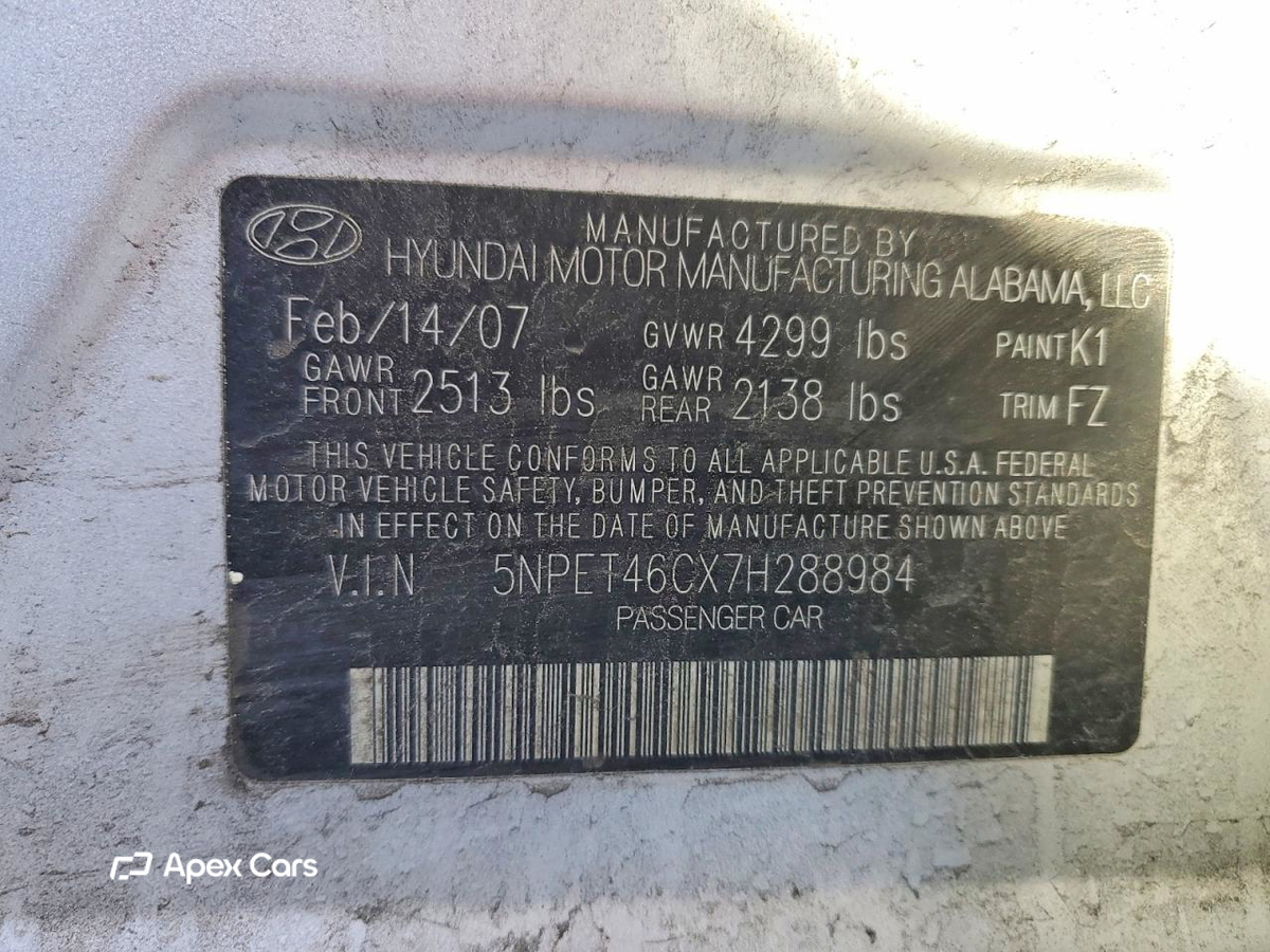 Hyundai Sonata 2007