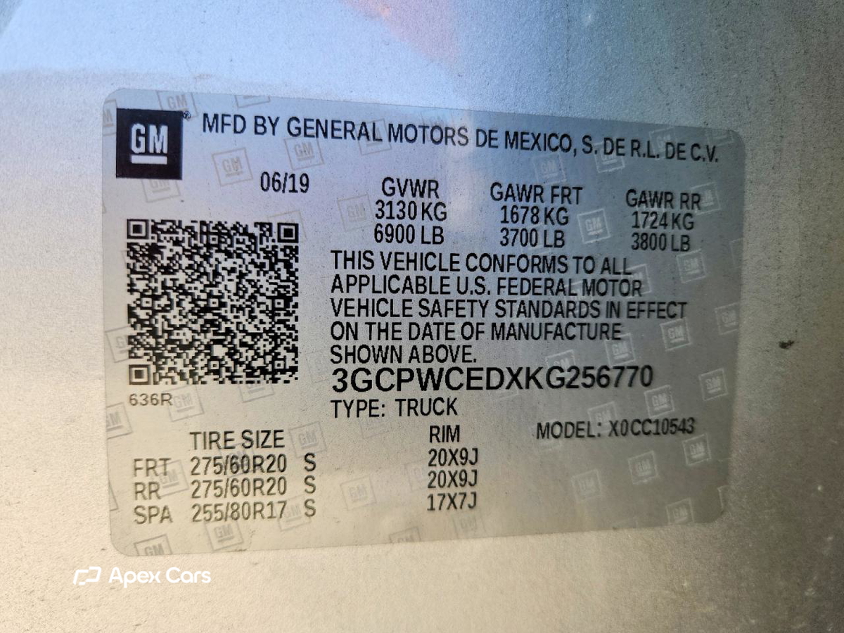 Chevrolet Silverado 2019