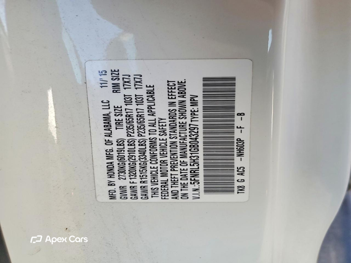 Honda Odyssey 2016