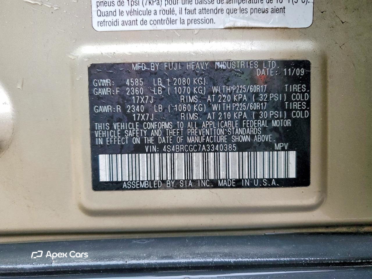 Subaru Outback 2010