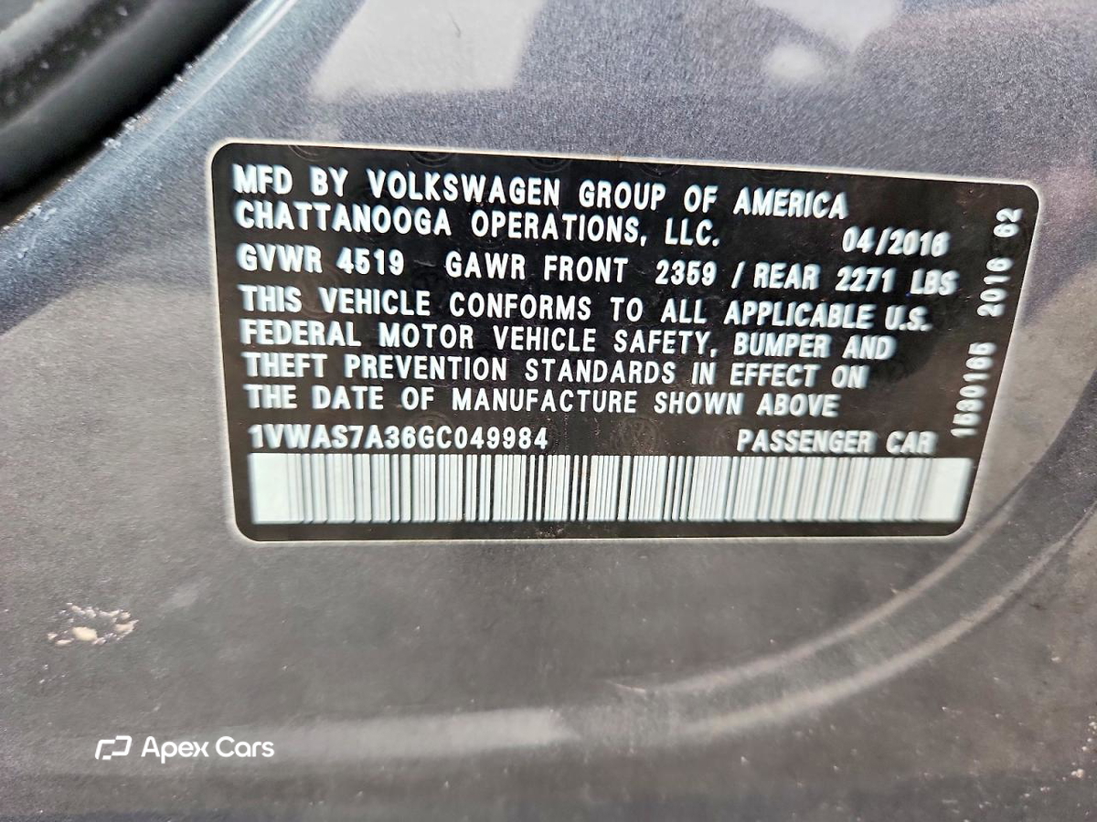 Volkswagen Passat 2016