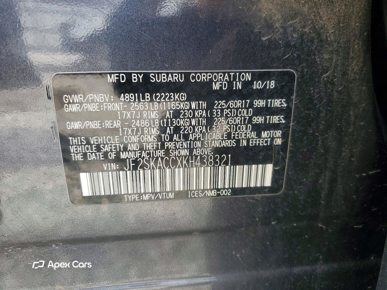 Subaru Forester 2019
