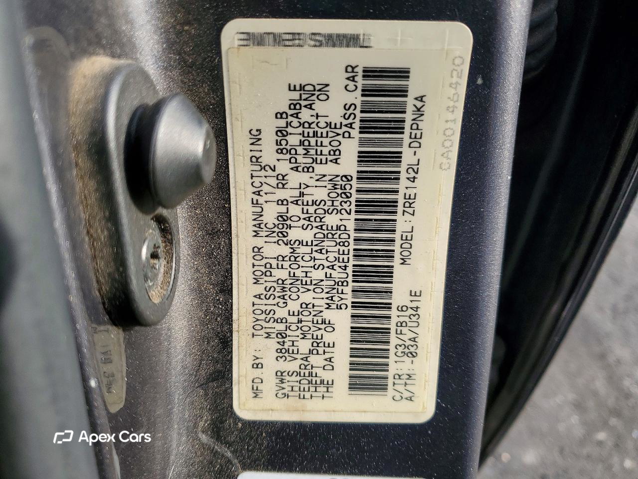 Toyota Corolla 2013
