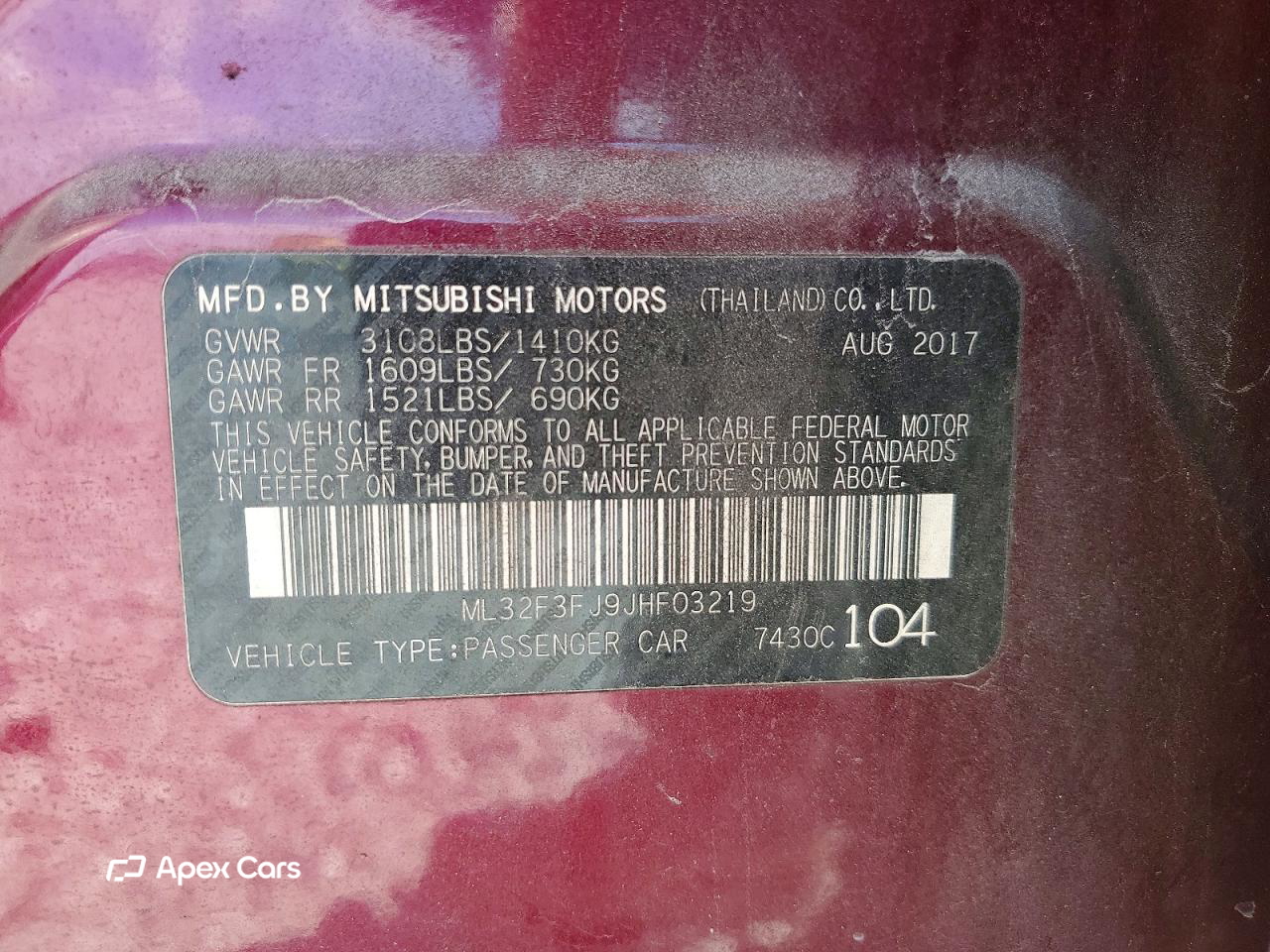 Mitsubishi Mirage 2018