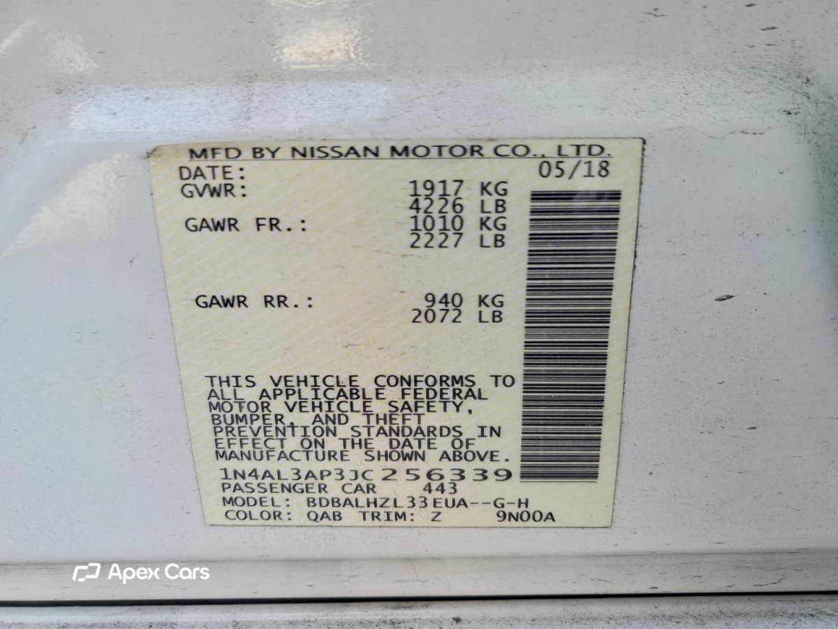 Nissan Altima 2018