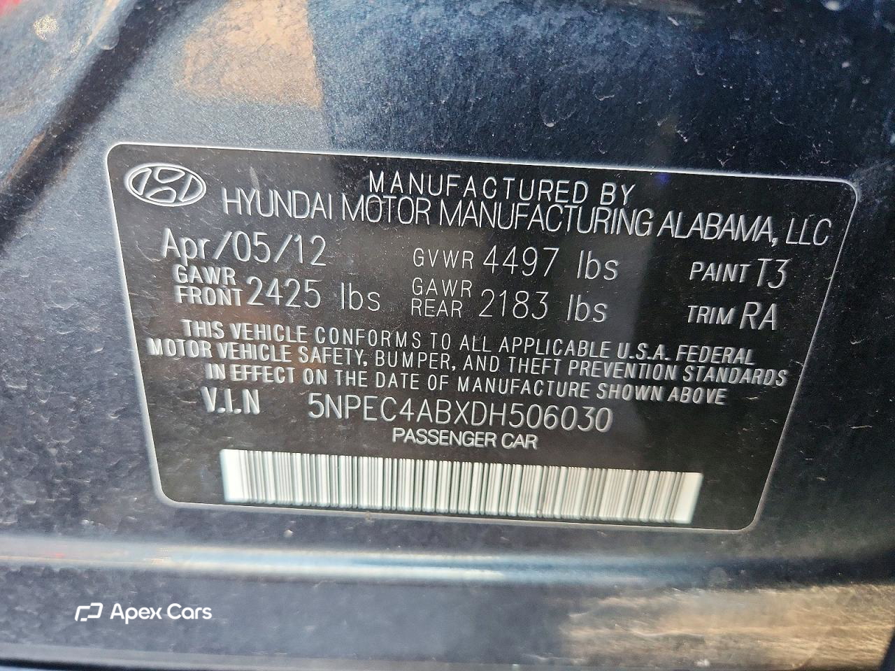 Hyundai Sonata 2013