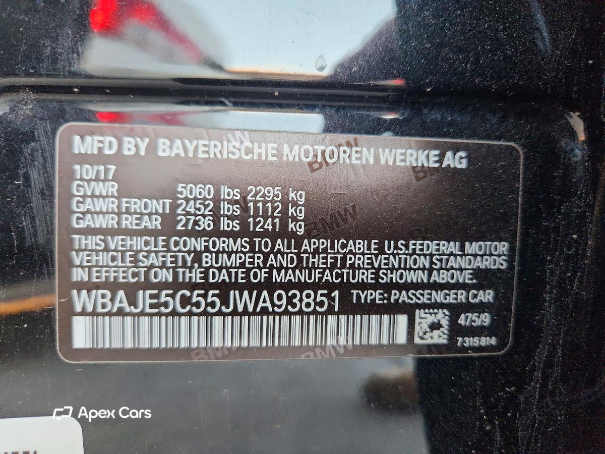 BMW Series 5 2018