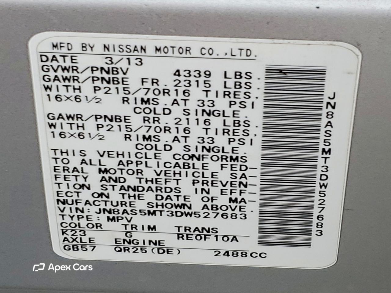 Nissan Rogue 2013