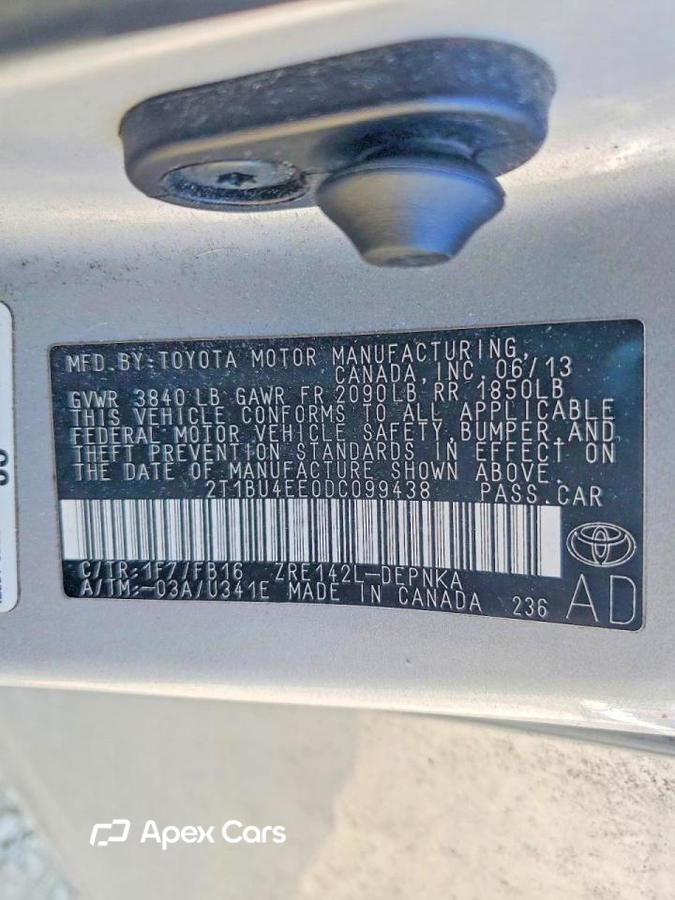 Toyota Corolla 2013