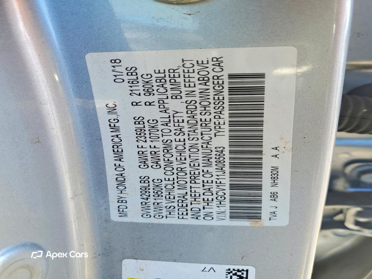 Honda Accord 2018
