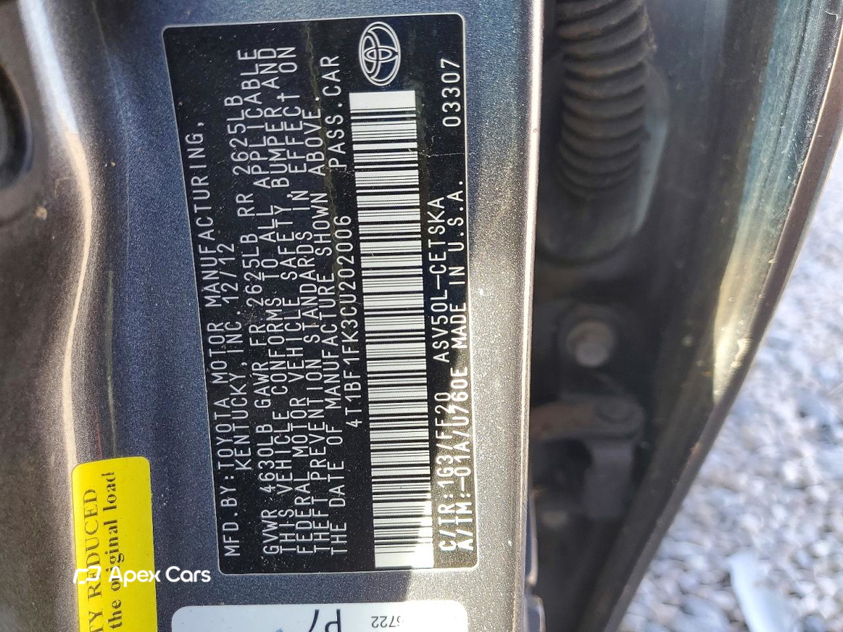 Toyota Camry 2012