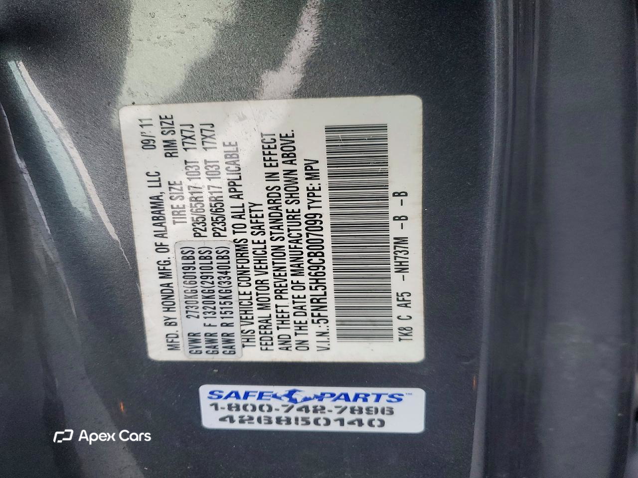 Honda Odyssey 2012
