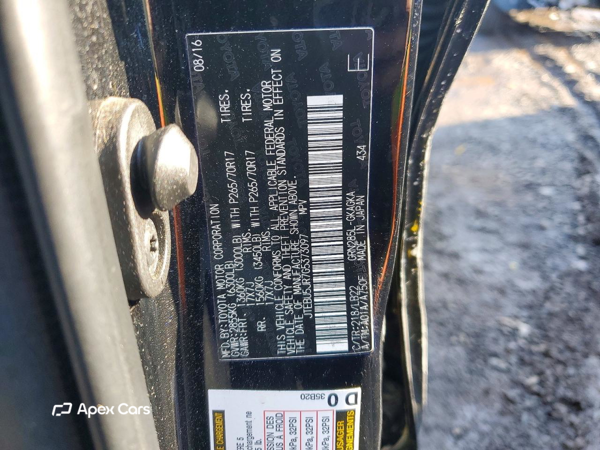 Toyota 4Runner 2016