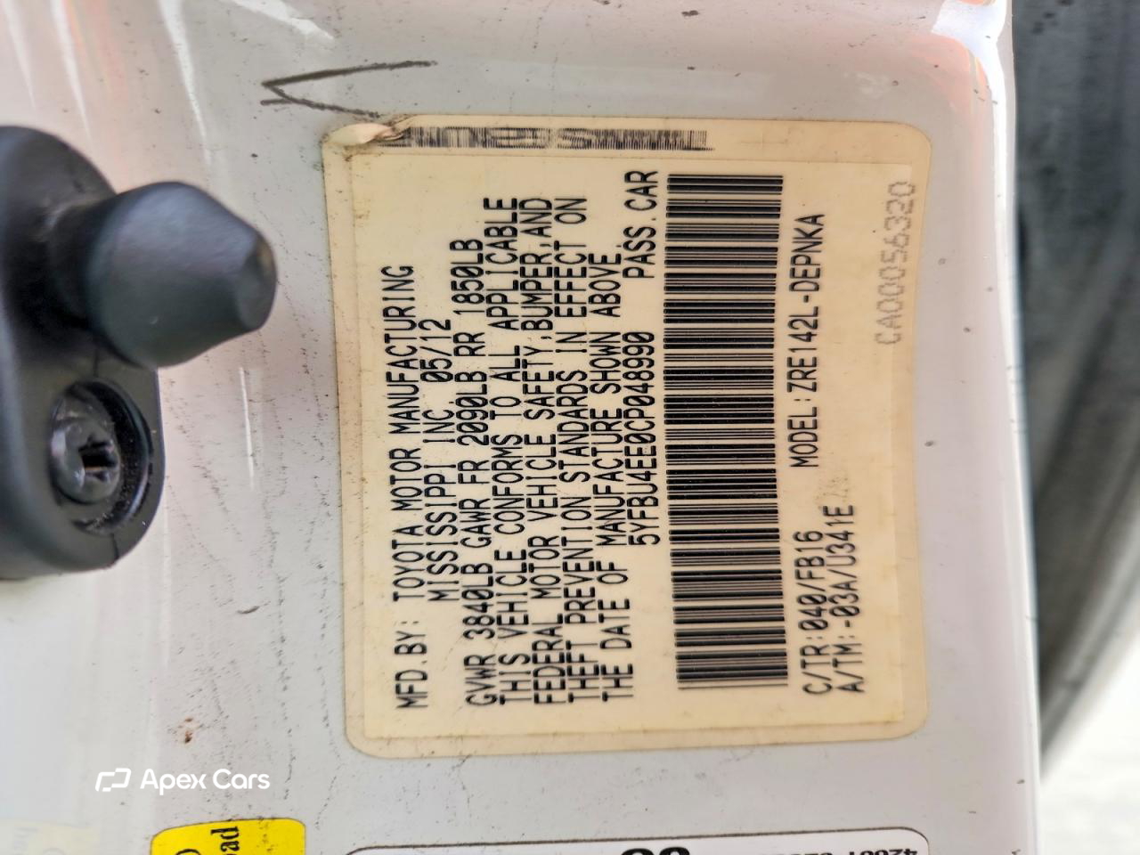 Toyota Corolla 2012