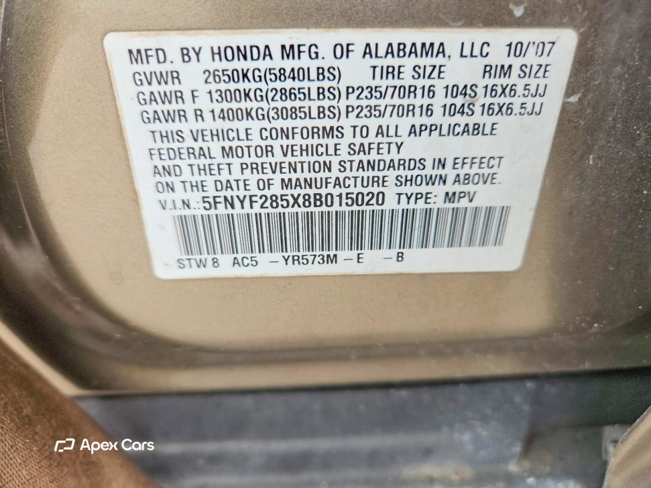 Honda Pilot 2008
