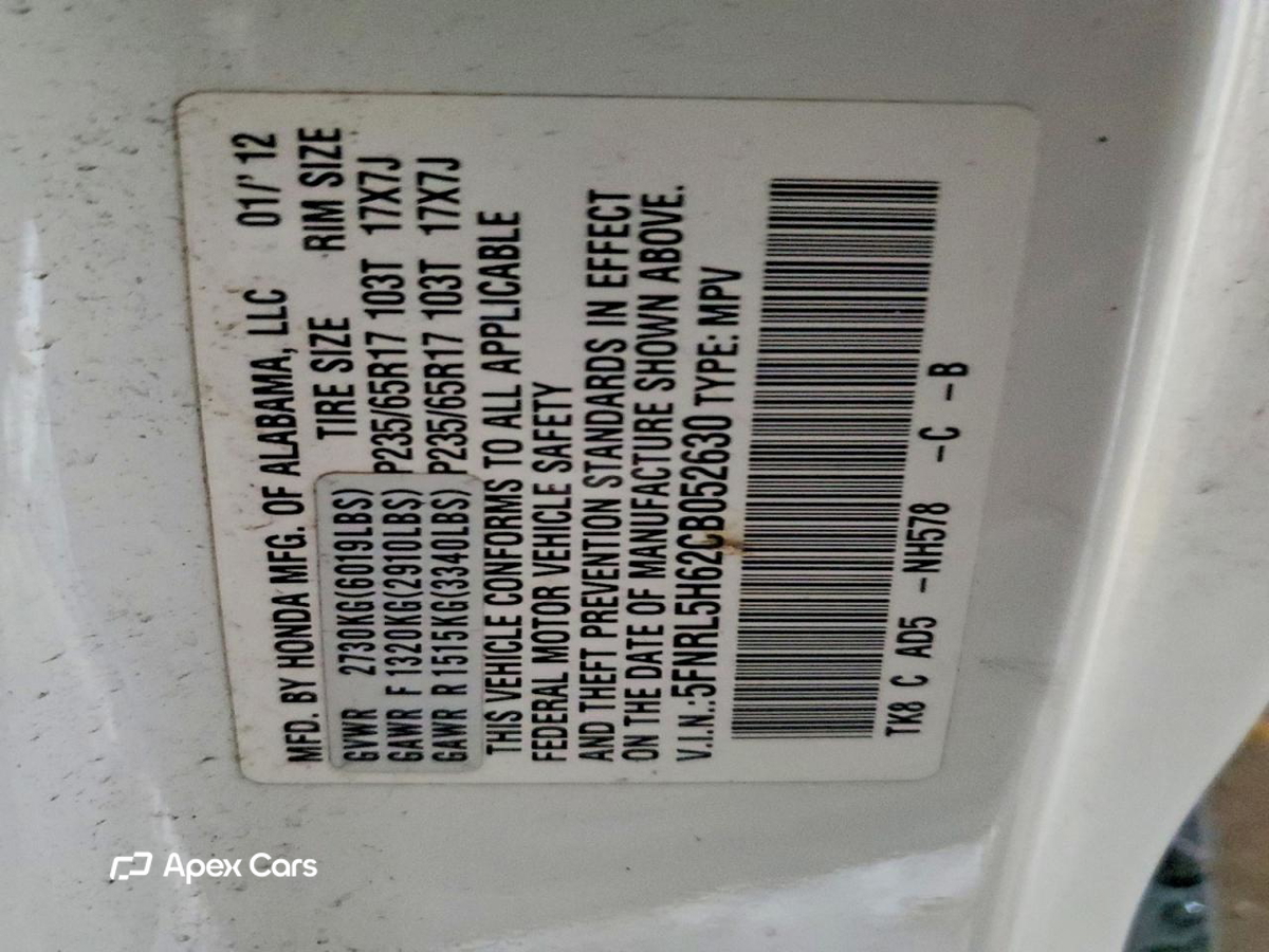 Honda Odyssey 2012