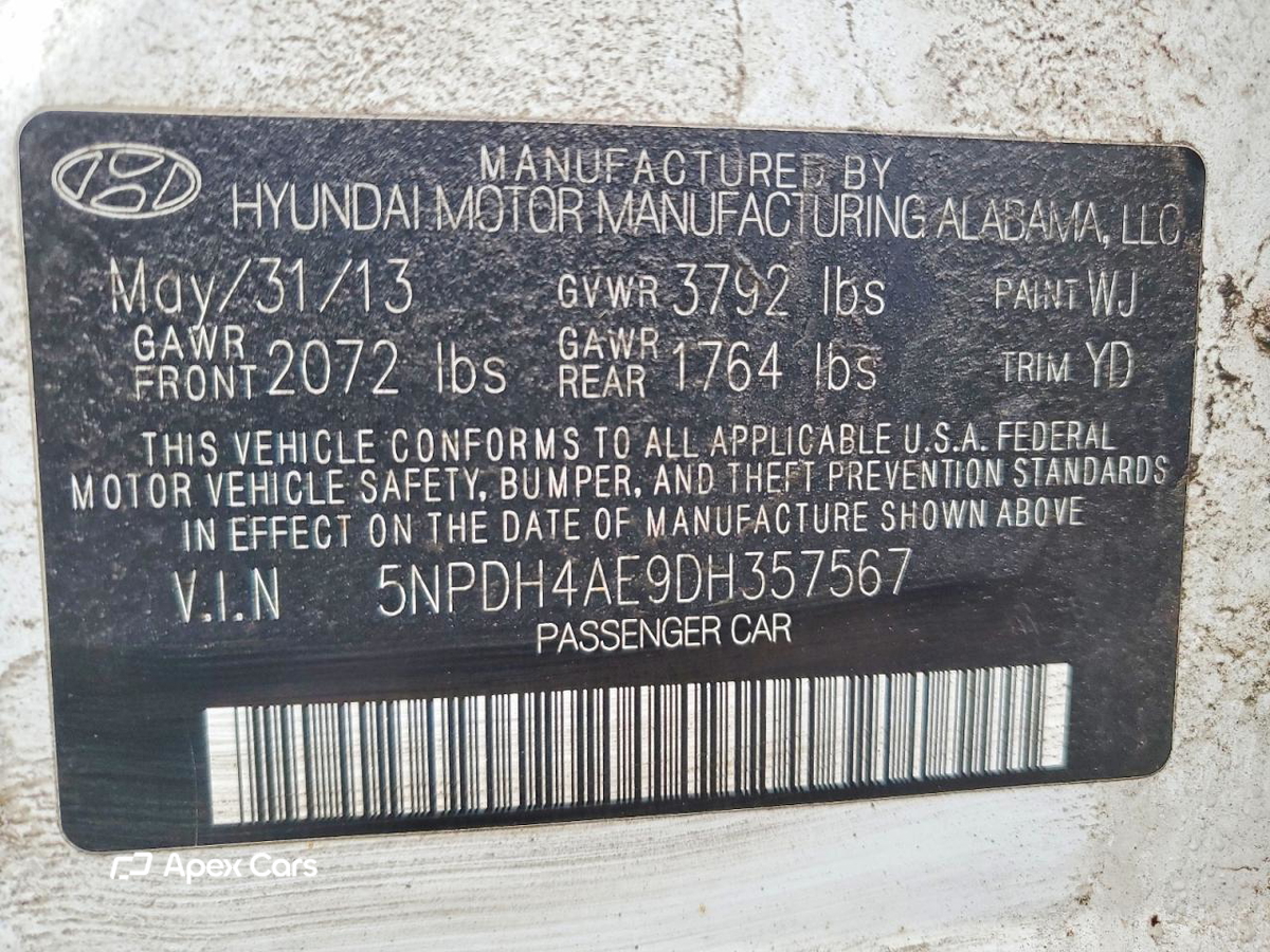 Hyundai Elantra 2013