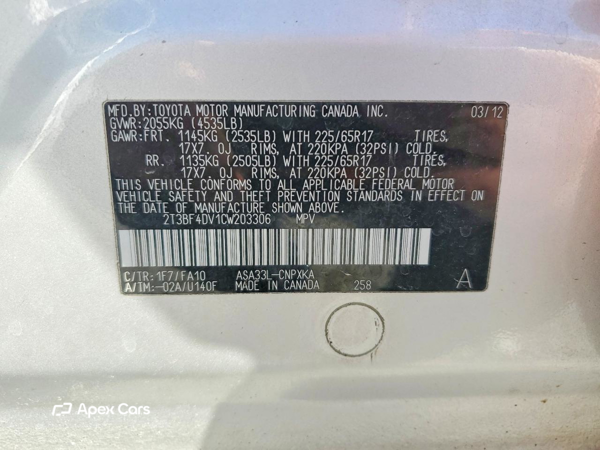 Toyota RAV 4 2012