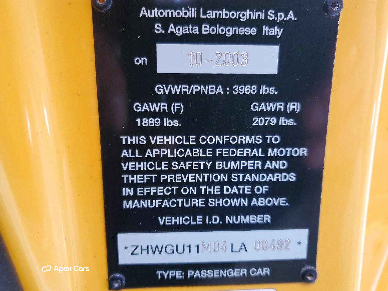 Lamborghini Gallardo 2004