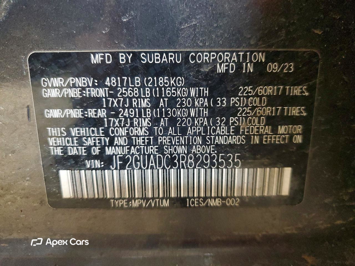 Subaru XV 2024