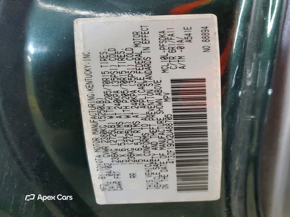 Toyota Sienna 2002