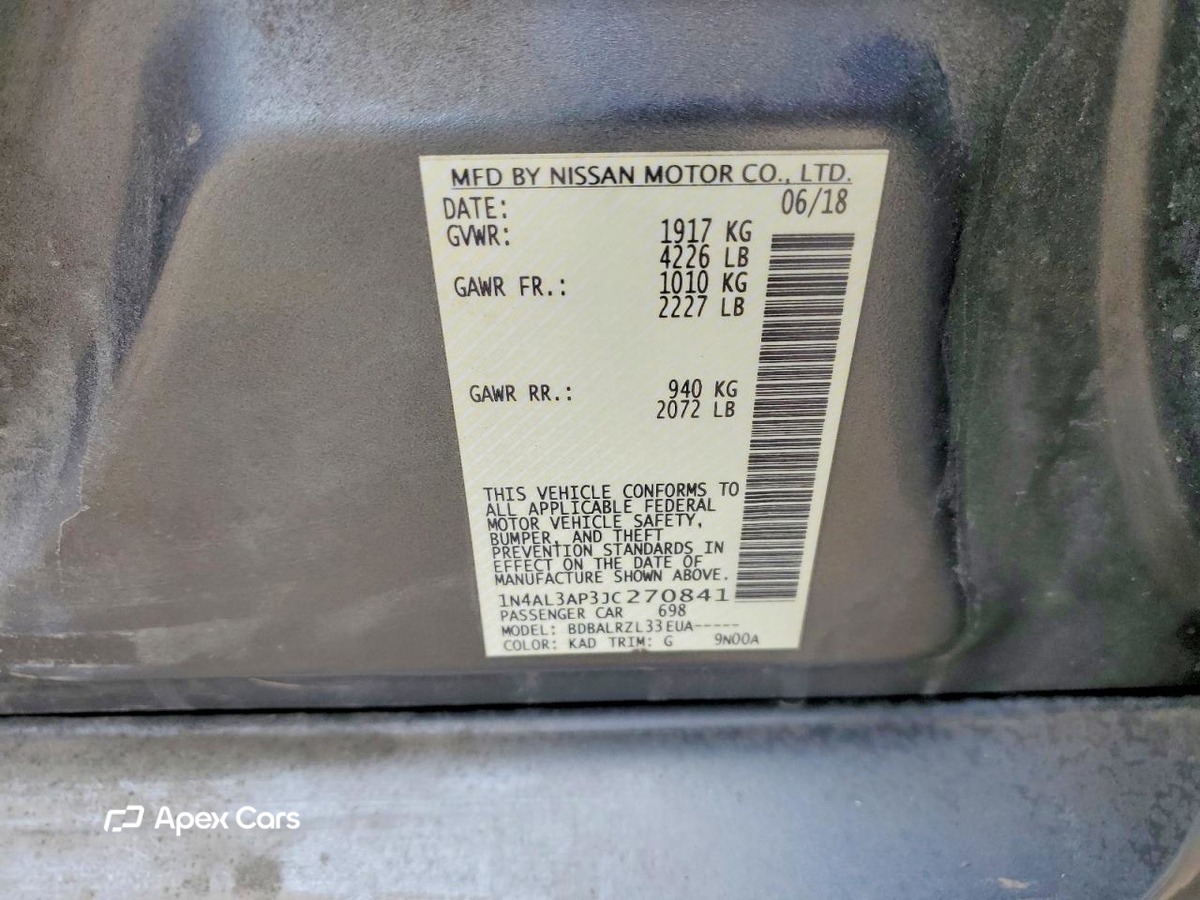 Nissan Altima 2018