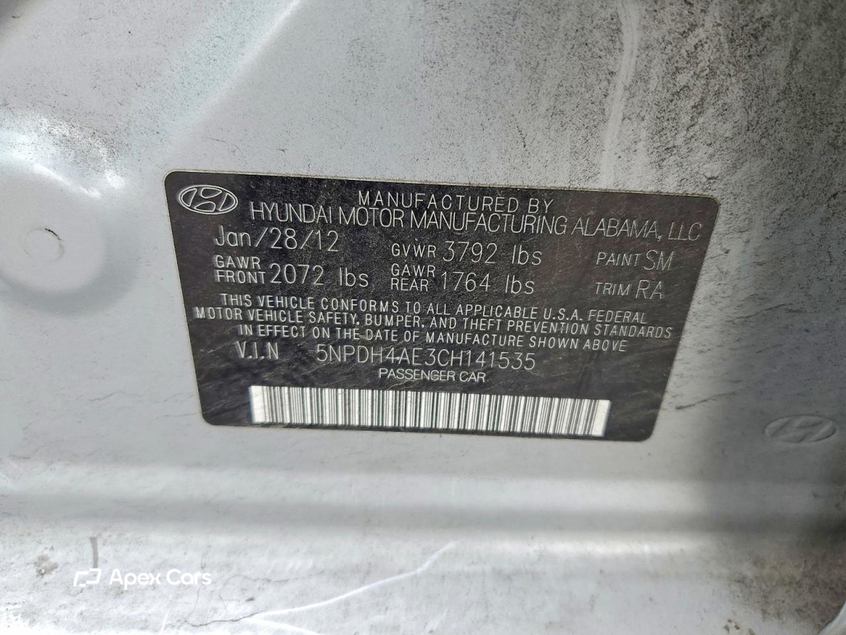 Hyundai Elantra 2012