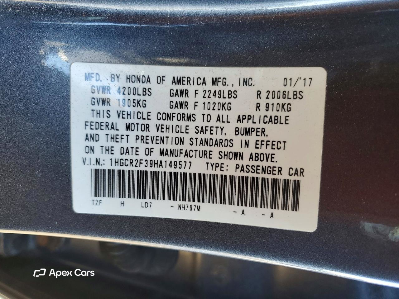 Honda Accord 2017