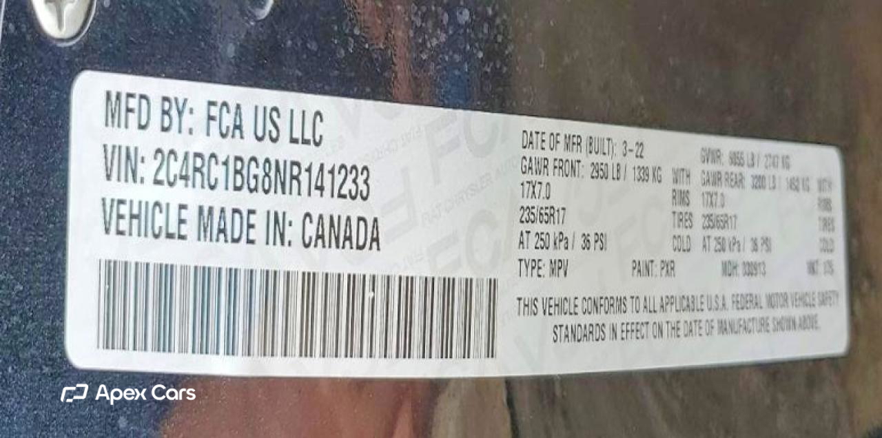 Chrysler Pacifica 2022