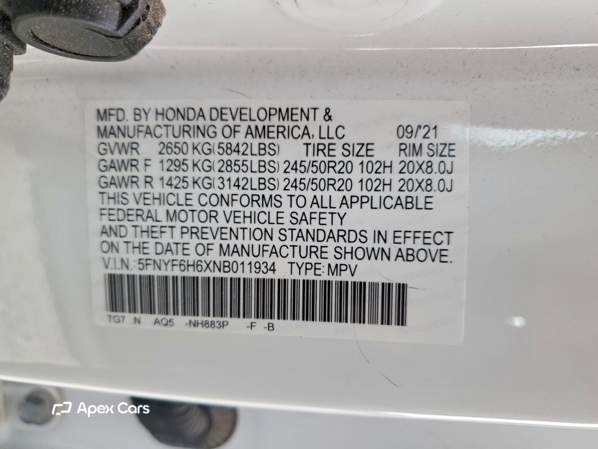 Honda Pilot 2022