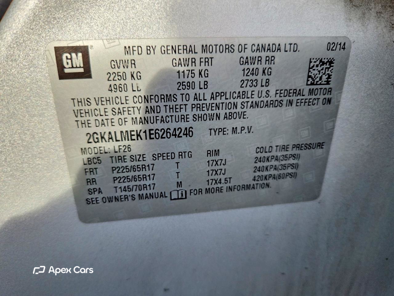 GMC Terrain 2014